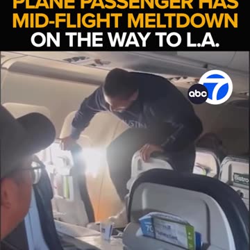 Mid-Flight Meltdown – Passenger Wrecks Chair in Chaos