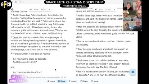 Acts 1:12-26 Acts 2:1-4 GFCD Live Bible Study