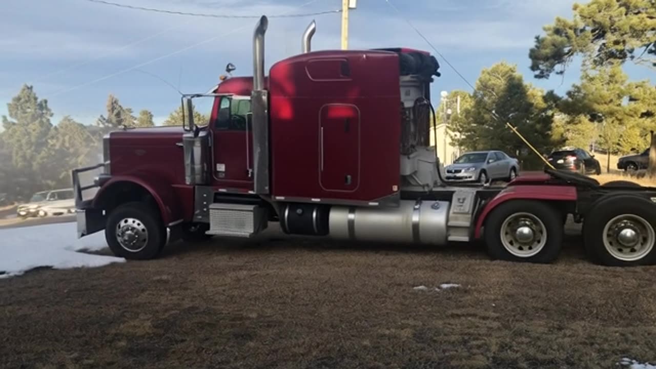 My truck got blowed over