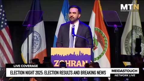 Islamic New York City mayor Mamdani takes on Trump in his victory speech Turn the volume up