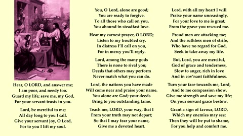 Psalm 86: 5-17 of 17. Tune: Harts