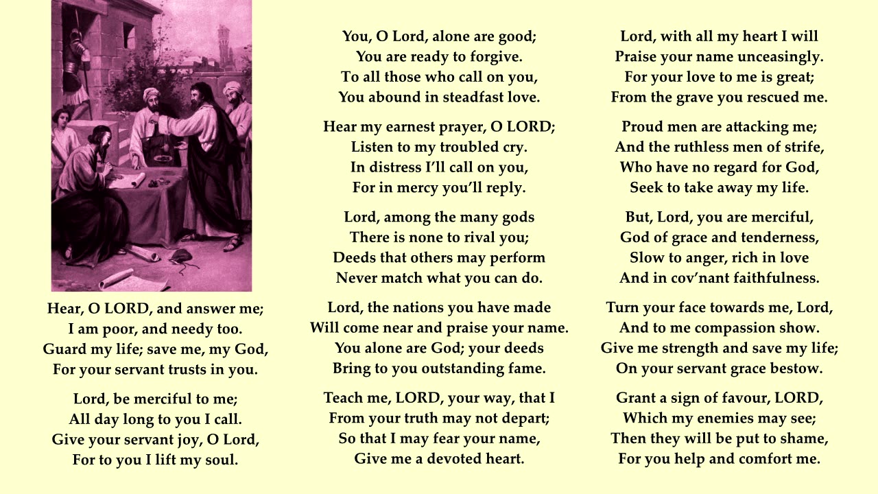 Psalm 86: 5-17 of 17. Tune: Harts