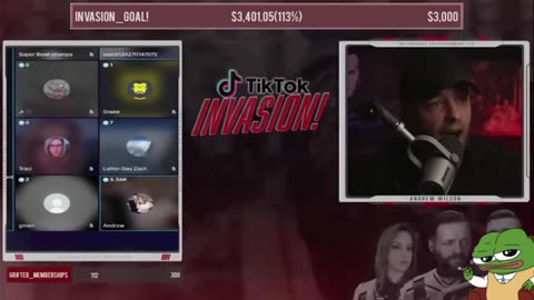 Andrew Wilson Tiktok Invasion FULL LIVE VIDEO! (Old One)