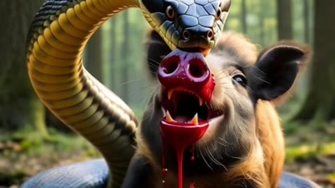 Anaconda Attack on a Boar #rumble #anakonda #viral