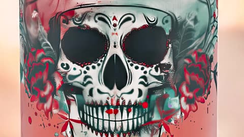 El Hacker Can Glass – Bold Skull Art for Your Drinks! #drinkware #skullart