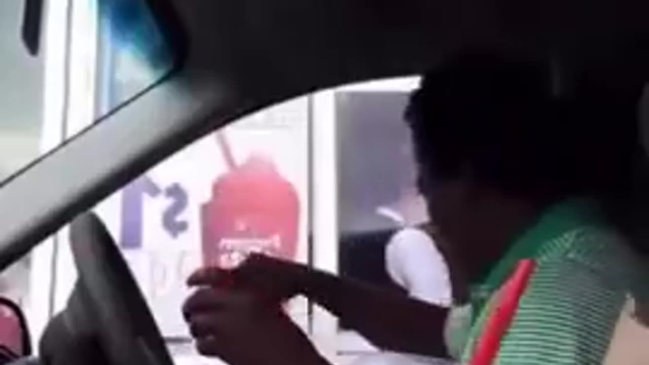 Fast food workers are threatened and called racial slurs by two diverse customers in the drive-thru
