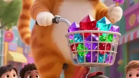Viral: Cat’s Street Mishap! Kids to the Rescue! ❤️🐱💎!#shorts #funny #cat #cute #