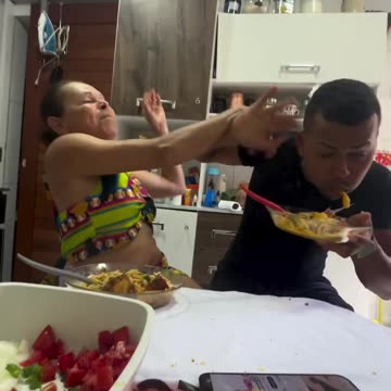 This video was recorded in Brazil by a son playing with his mother