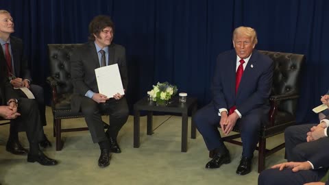 President Trump Holds a Meeting With the President of the Argentine Republic, September 22, 2025