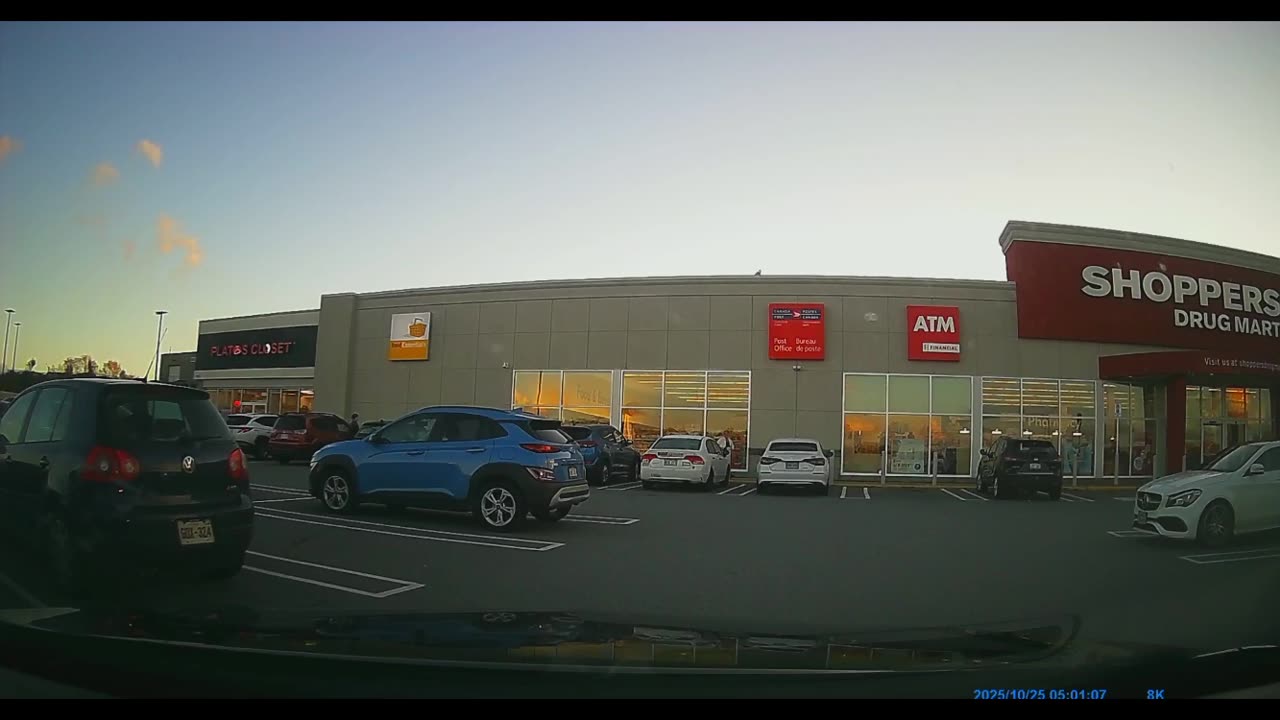 Dash-Cam Near Miss – Saint John, NB Date: October 25, 2025 | Time: 5:00 PM | Location: near Downey Ford intersection