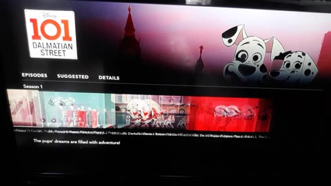 Disney+ doesn't bother translating the bus text to english.