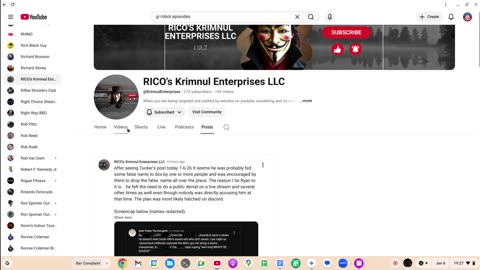 Reed Mocks Bar Association Criminal Referal Process/Admits RICO conspiracy ft Cuthbert/Davis