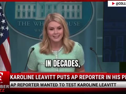 Karoline Leavitt Puts AP Reporter In His Place
