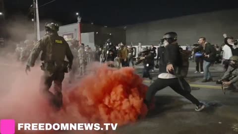 Chaos Persists in Portland, Oregon Outside ICE Detention Center