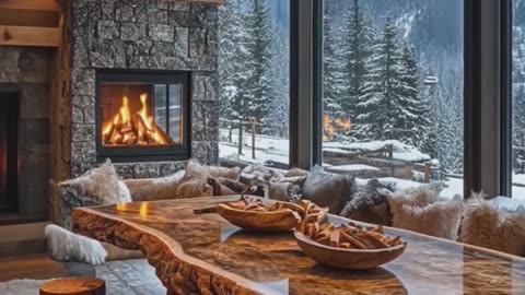 Snowy Mountain Views.