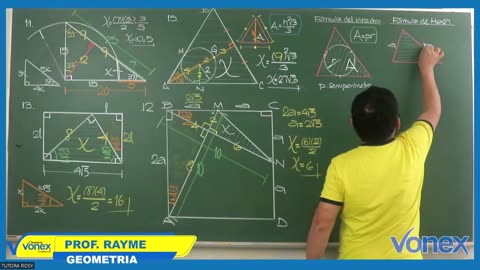 VONEX CICLO MATE 2024 | Semana 12 | Geometría: Áreas Triangulares
