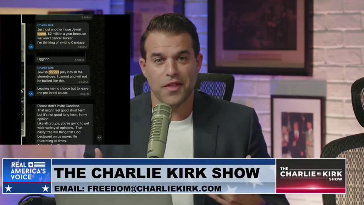 Charlie Kirk’s anti-Israel texts are 'AUTHENTIC' | Cover your tracks