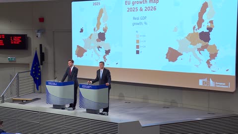 EU Autumn 2025 Economic Forecast Explained: Valdis Dombrovskis Q&A | Europe Politics | AT World