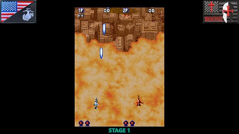 Gamer By Proxy: "Aero Fighters" [Villiam/Lord White {2P} All Stages] (Arcade - 1992) [NA Version]