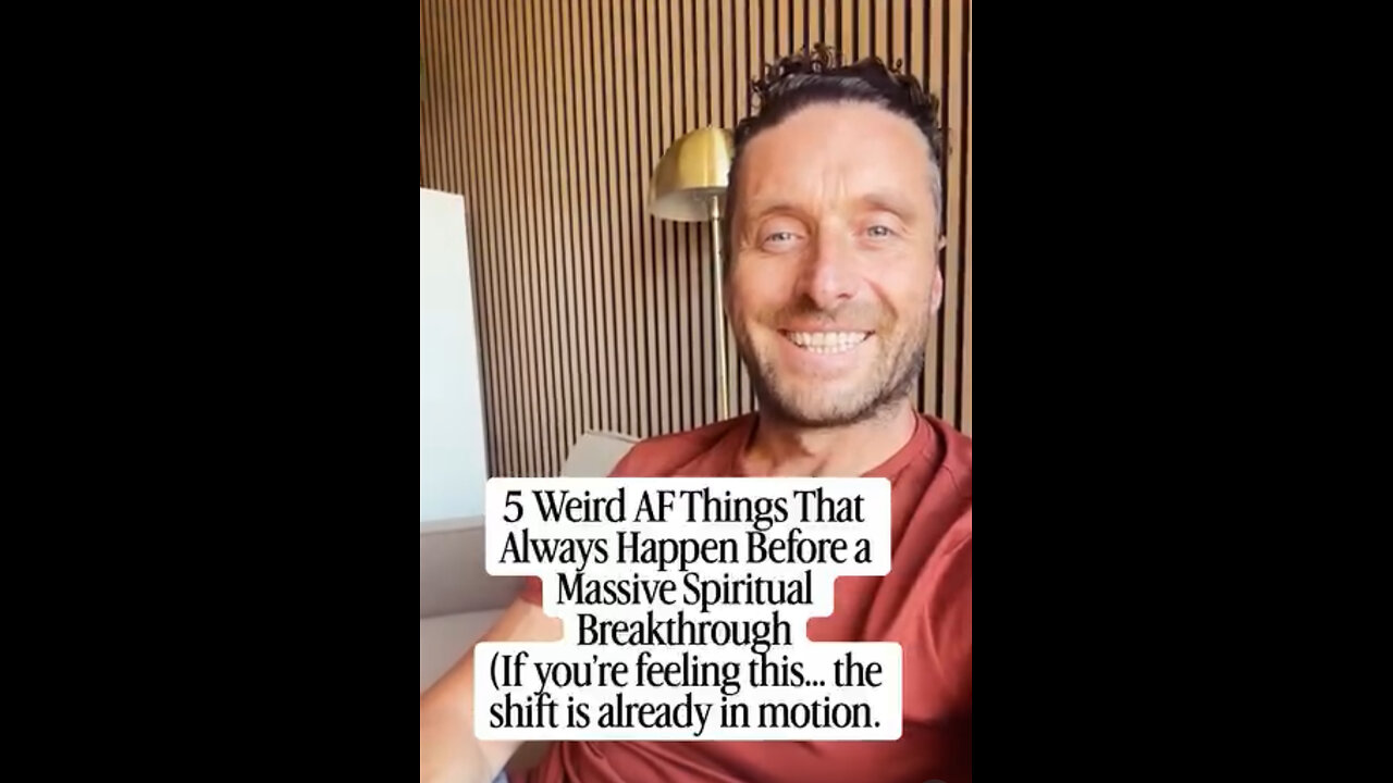 5 WEIRD AF Things That HAPPEN BEFORE a MASSIVE SPIRITUAL BREAKTHROUGH🙌. If YOU are Experiencing This “THE SHIFT” is ALREADY in MOTION💫