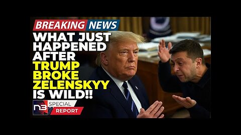 Breaking: What Just Happened Seconds After Trump Broke Zelensky Has The Entire World Laughing Now