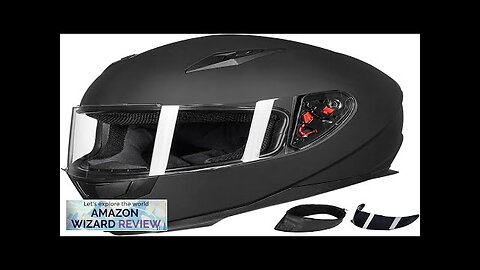 ILM Full Face Motorcycle Street Bike Helmet with Removable Winter Neck Scarf Review