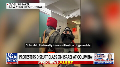 Protesters Disrupt Class On Israel At Columbia University