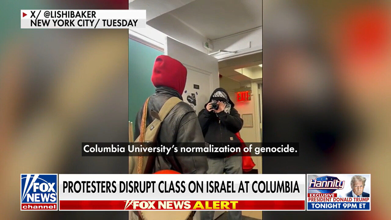 Protesters Disrupt Class On Israel At Columbia University