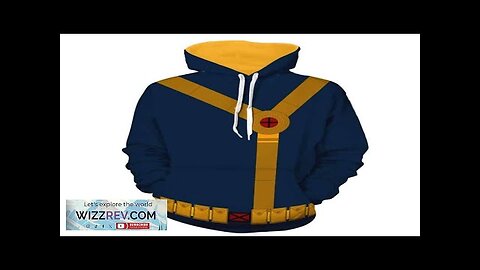 X-Men Scott Summers Cyclops Dope Blue Suit Cosplay Hoodie Review