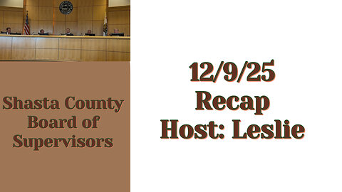 December 9th Board of Supervisors Meeting Recap