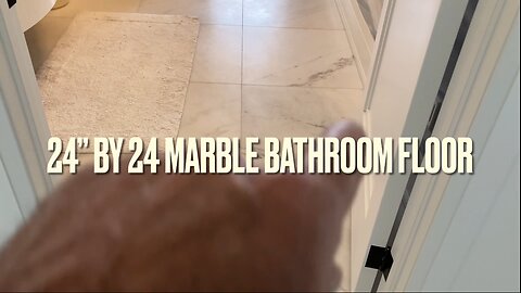 24 by 24 Marble Floor Install