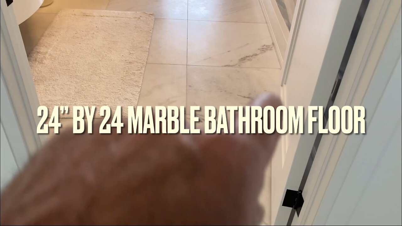 24 by 24 Marble Floor Install