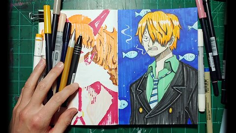 Sanji Dreams of All Blue 🐟🌊 (Full Drawing)