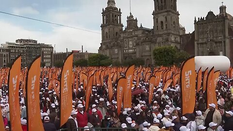 Mexican President Sheinbaum delivers report on first 100 days in office