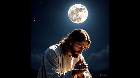 When jesus cried alone because of me and you