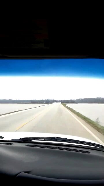 Just took a video of RT 40 just opened heading into Vandalia Flooded Flooding. December 31st 2015