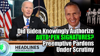 Did Biden Knowingly Authorize Autopen Signatures? Preemptive Pardons Under Scrutiny; SBA Child Loans