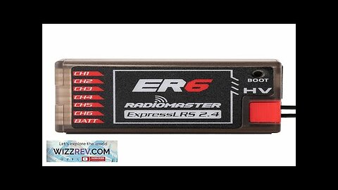 Radiomaster ER6 2.4GHz 6CH ExpressLRS ELRS RX 100mW PWM Receiver Support Voltage Review