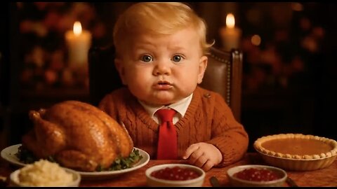 Baby Trump Hosts Thanksgiving Dinner In The White House