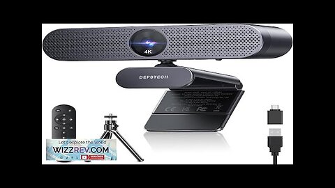 DEPSTECH Webcam 4K Zoomable Webcam with Microphone and Remote Equipped with Sony Review