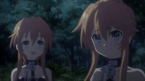Date A Live II - Kaguya and Yuzuru kiss Shido