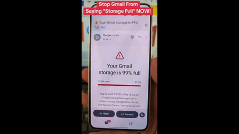 Stop, Gmail Saying Full Storage.