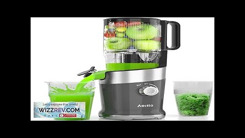 Aeitto Cold Press Juicer Juicer Machines with 4.9" Wide Mouth Masticating Juicer Review