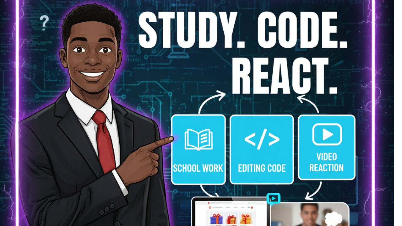 Code & Chill: Study Session, Editing My Project, and Dev Video Reactions