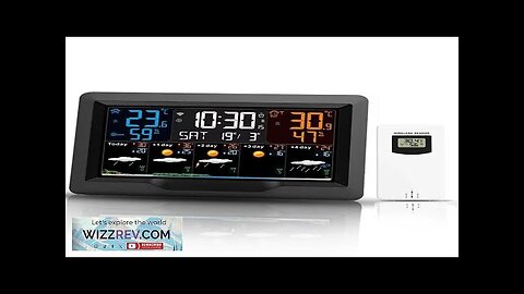 Tuya WiFi Weather Station Color Screen Indoor Outdoor Temperature Humidity Monitor Review