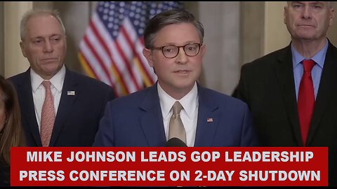 LIVE: House Speaker Mike Johnson, Republicans speak amid government shutdown