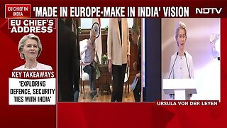 EU Chief _ European Commission Chief Pushes For Free Trade Deal With India