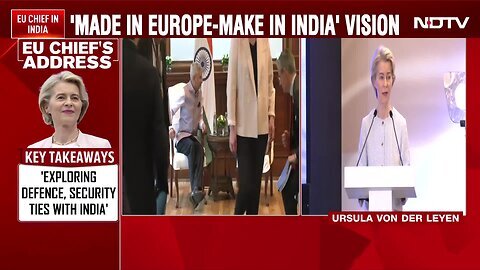 EU Chief _ European Commission Chief Pushes For Free Trade Deal With India