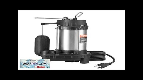 VEVOR Submersible Sewage Pump Water Pump 0.75HP 5000GPH 28 ft Lift Review