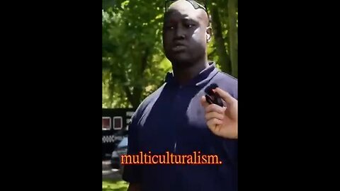 Black man not a fan of MULTICULTURALISM!! 🙂